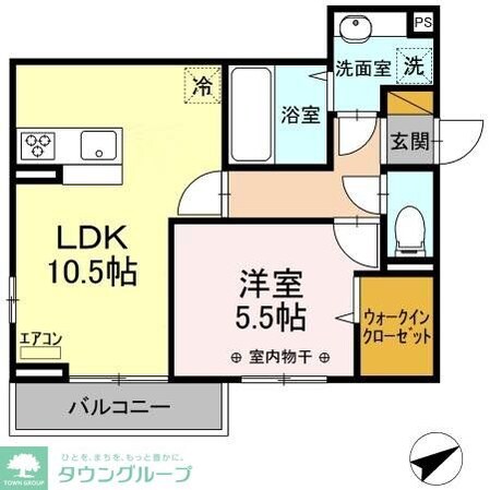 グランディオ西船の物件間取画像